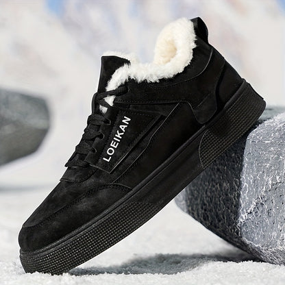 New Autumn-Winter Men's Padded Thick Snow Boots, Fashion Casual Trendy Street Party Versatile Skateboard Shoes