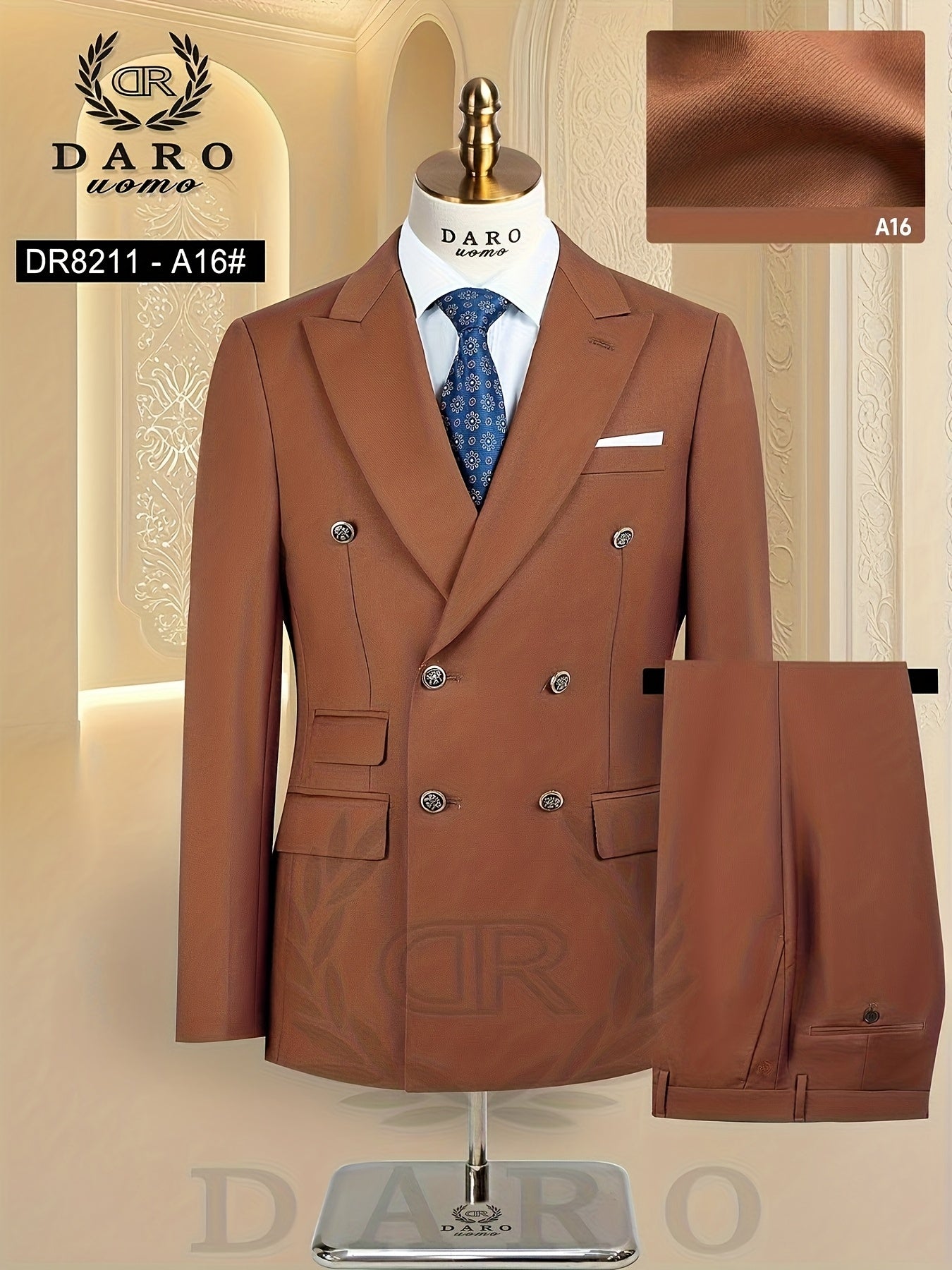 Men's Casual Polyester Business Suit with Pants