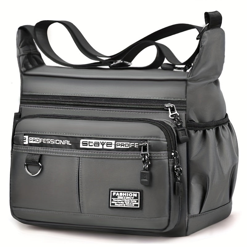 New Men's bag Casual crossbody bag Shoulder bag Business Travel bag Men [Strap style random, random alphabet]
