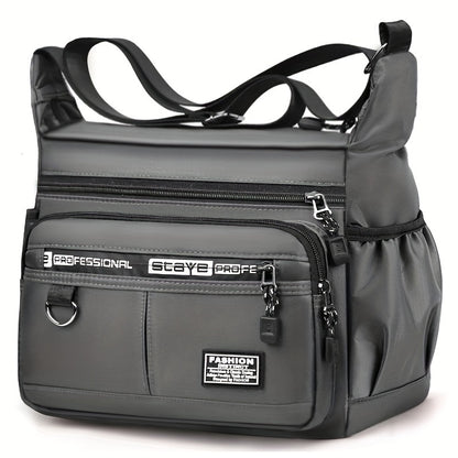 New Men's bag Casual crossbody bag Shoulder bag Business Travel bag Men [Strap style random, random alphabet]