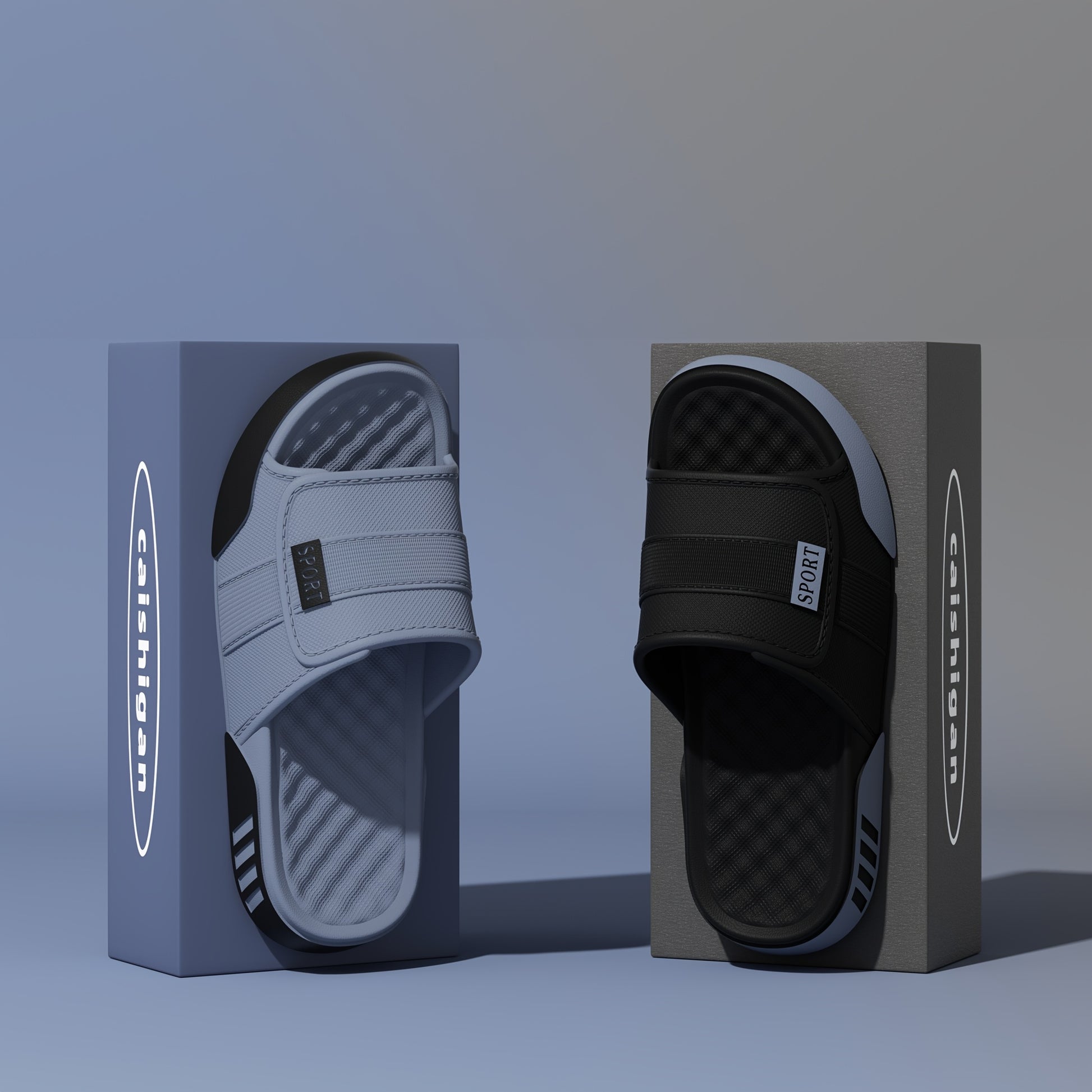 Men's New Summer Slides | EVA 1pc Molding Non-Slip Breathable Multi-Color for Beach Home Vacation - ayq