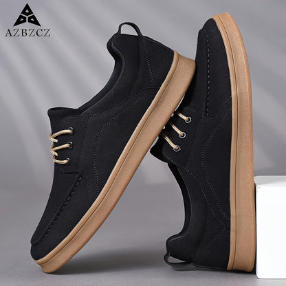 Men's Casual Lightweight Lace-Up Low Top Sneakers