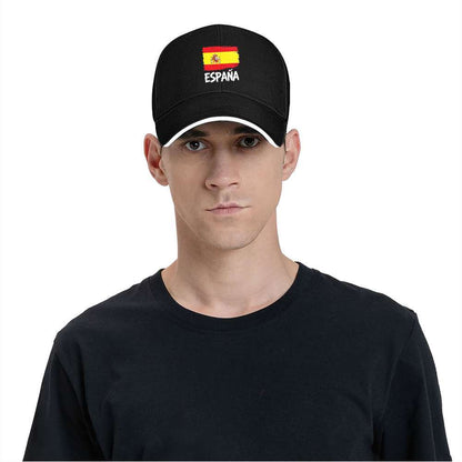 Lightweight Spanish Flag Cap with ESPANA Lettering for Fitness