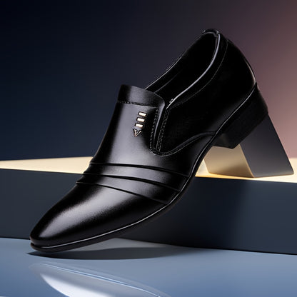 Men's Business Slip-On Loafers Pointed Toe Comfortable Shoes