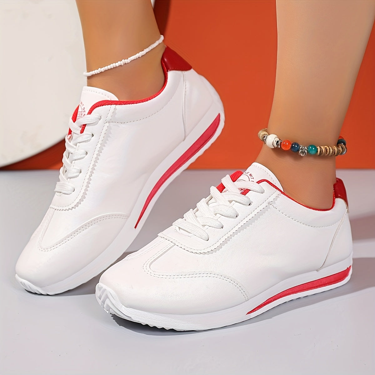 Women's Low-Top Sporty Sneakers with EVA Cushioned Sole