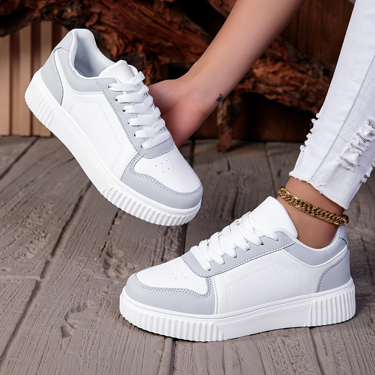 Teen Lace-Up Casual Sneakers with Tassel Detail