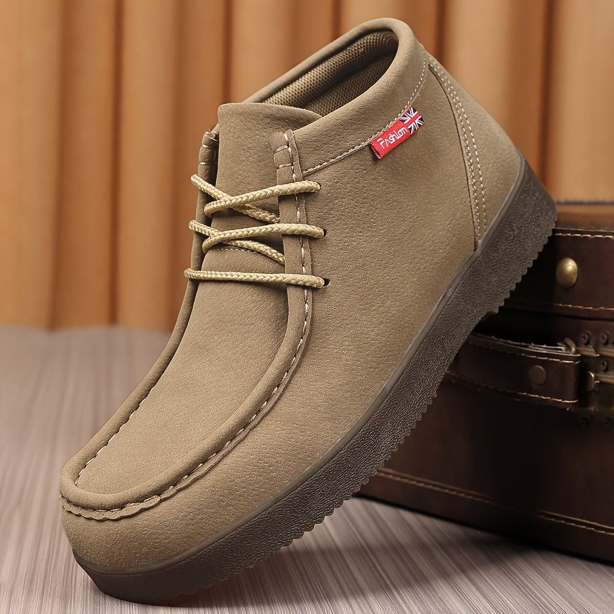 Men's Casual Chukka Boots with Premium TPR Sole for All Seasons