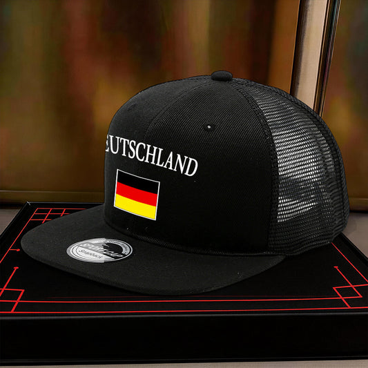 Unisex German Flag Casual Hip-Hop Hat with Flat Brim - ayq