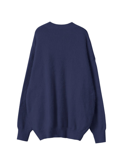 Մեծ չափս - Կանացի հարմարավետ դեղին V-ձև օձիքով սվիտեր՝ մարգարիտ կոճակներով և բրդյա եզրերով թևքերով - Ասիմետրիկ եզր, երկրաչափական նախշ, առօրյա ձմեռային սվիտեր առօրյա հագուստի համար, Ձմեռային հագուստ | V-ձև օձիքով սվիտեր | Մարգարիտ կոճակների մանրամասներ, Sw