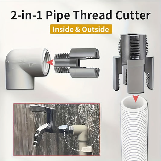 A Set of Three Pipe Threading Tools, Suitable for Processing 1/2 Inch PPR Internal And External Threads, Including Taps And Tools with Sealing Tape.