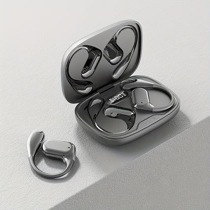SENBOWE Wireless Earbuds with Digital Display Charging Case - Touch Control, Condenser Mic, Non-Waterproof, Open-Back Design, USB Charging, Type-C, for Gaming & Cellphones, Adult - Plastic Material