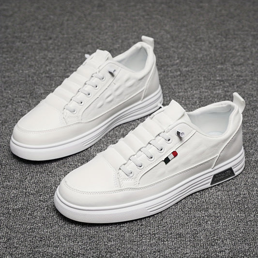 Men's Breathable Crocodile-Embossed Sneakers - Casual & Stylish, Non-Slip Faux Shoes for All Seasons