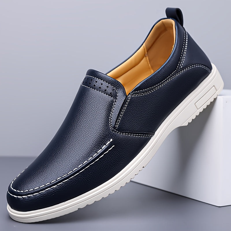 Men's All-Season Casual Flat Shoes - Slip-On Oxford & Derby Style
