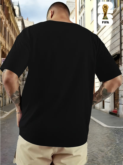 Men's FIFA World Cup Short-Sleeve T-Shirt, Summer Casual