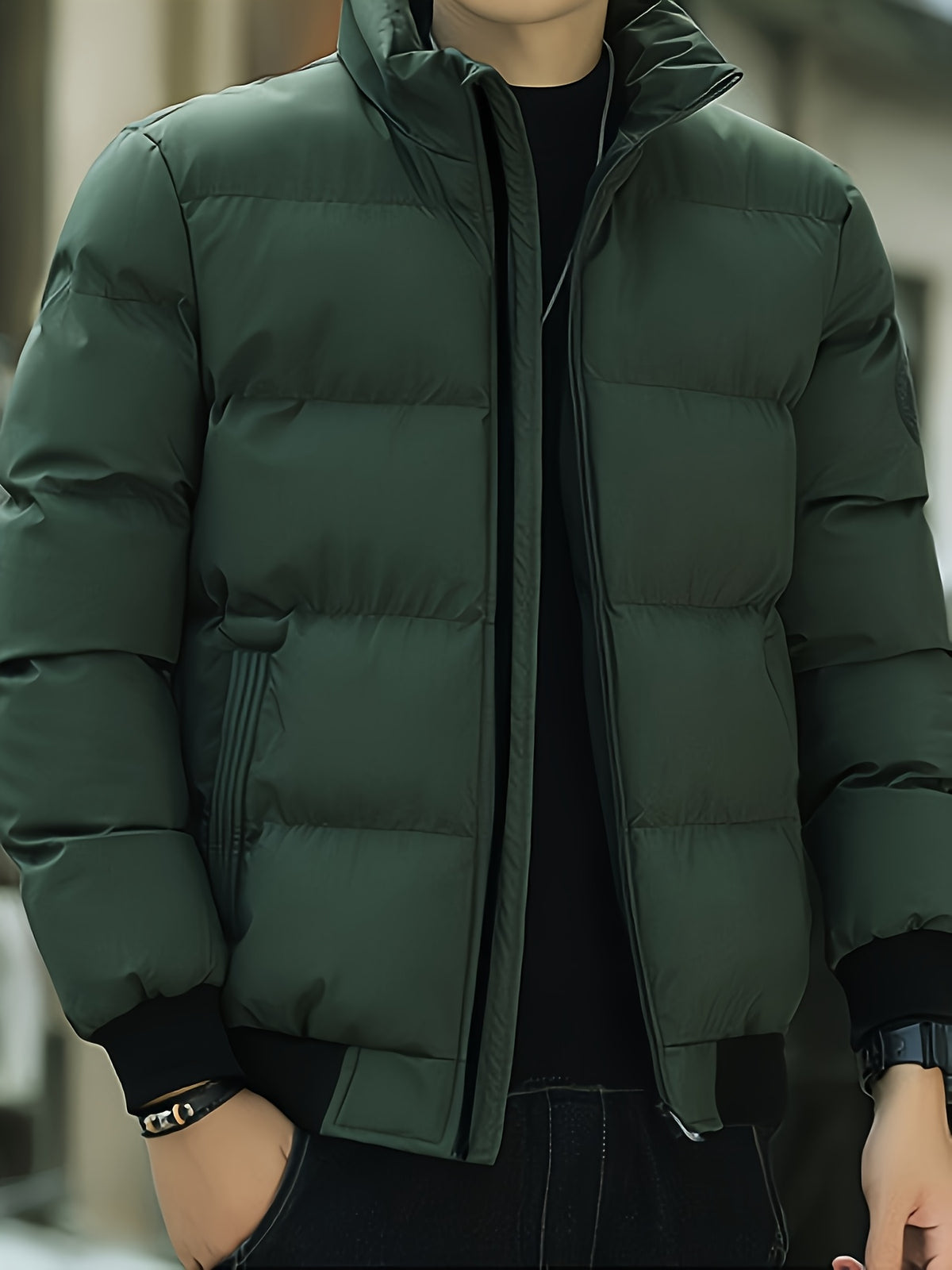 Men's Casual College Style Lightweight Polyester Jacket