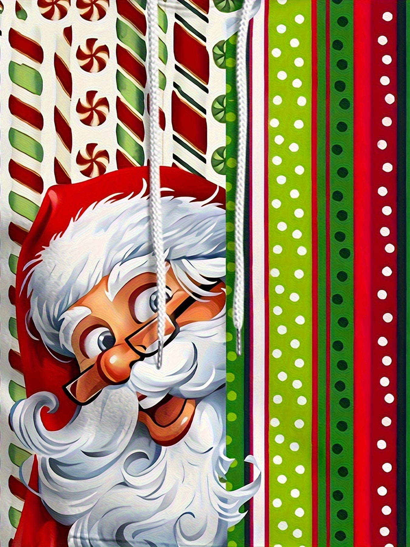 Plus Size Men's Funny Christmas Hoodie- Festive Santa Claus& Snowflake Print, Red& White Holiday Sweatshirt with Pockets, Casual Long Sleeve Pullover for Fall& Winter, Perfect Christmas Gift, Christmas Clothes, PLUS SIZE