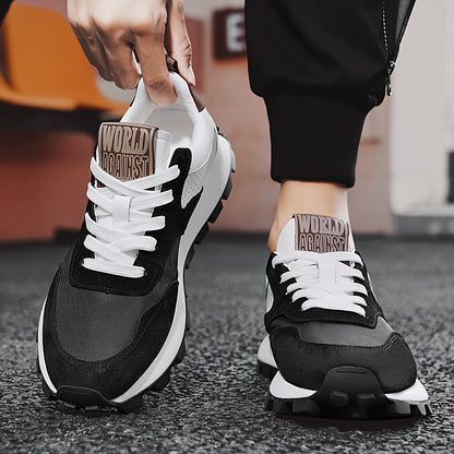 Men'S Casual Fashion Sneakers - Versatile  Stylish Dad Shoes with Rubber Sole, Lace-Up, Round Toe, Low Top Design for Outdoor, Hiking  Everyday Wear, Hiking Footwear Modern Sneakers Durable Rubber Sole