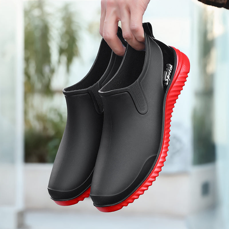 Lightweight Men's Low Cut EVA Rain Boots for All Seasons