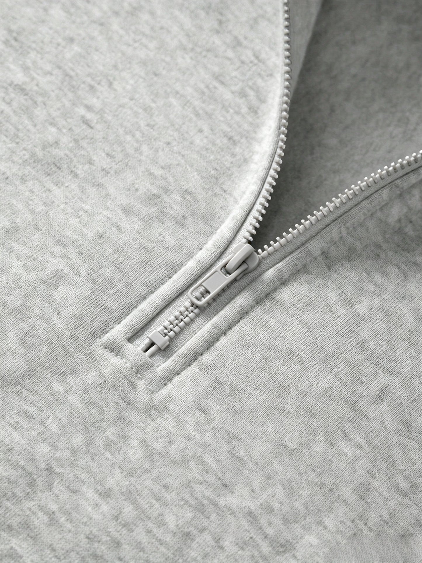 Men's Vintage Half-Zip Polyester Sweatshirt with Stand Collar