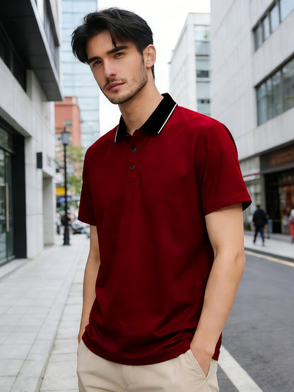 Quick-Dry Men's Short-Sleeve - Trendy Calvin Print - ayq