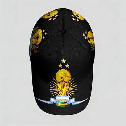 Adjustable FIFA World Cup Baseball Cap with Flag Print
