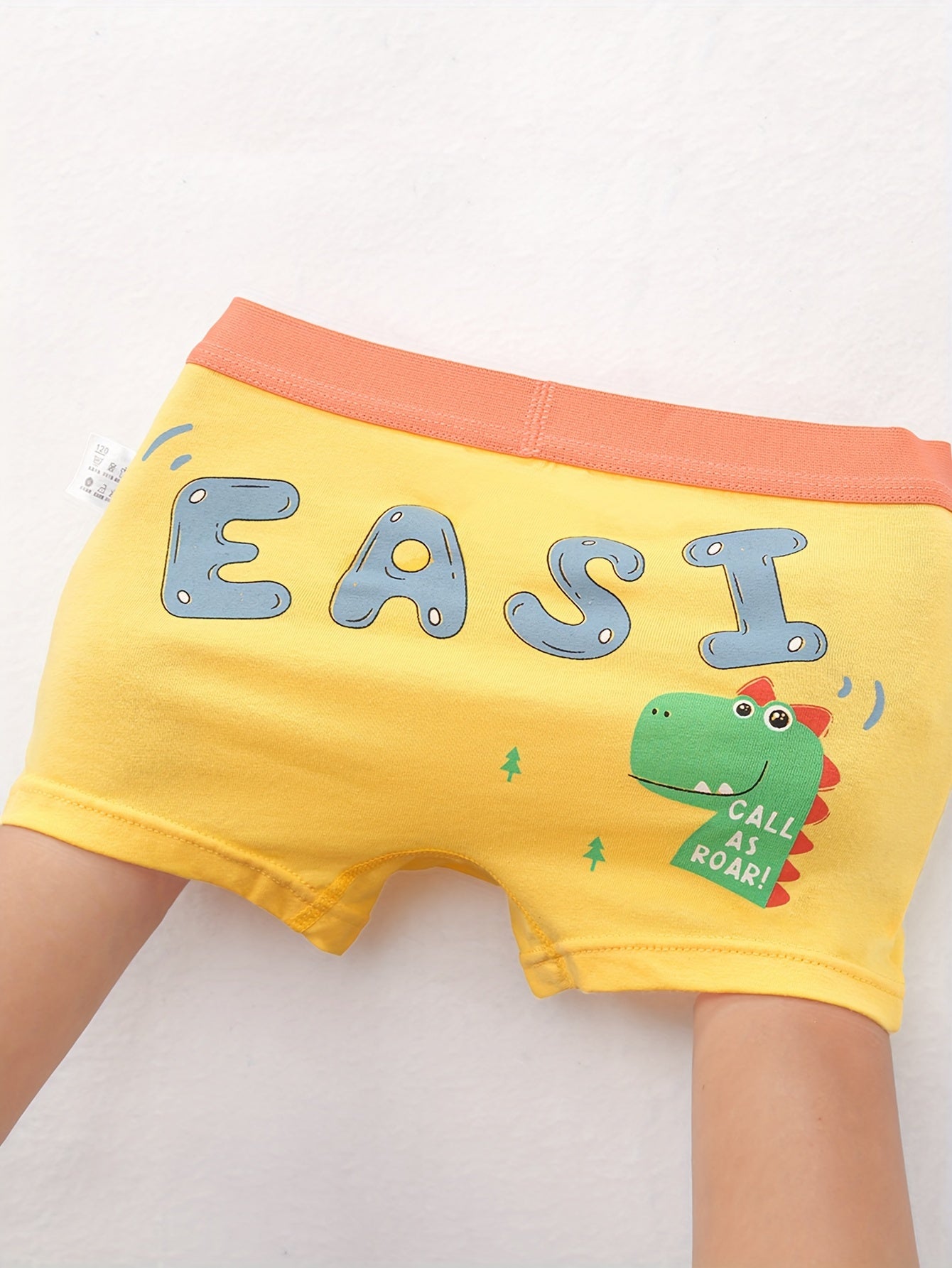 Boys' Cotton Boxer Briefs - 4 Pack, Cute Cartoon Print