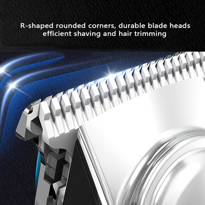 FEIYBA Men'S Cordless Electric Hair Clipper, Compact Rechargeable Beard & Hair Trimmer Set, Professional Barber Quality, Portable Grooming Tool for Home Use, Ideal Gift for Father'S Day or Christmas, USB Charging, Battery, 36