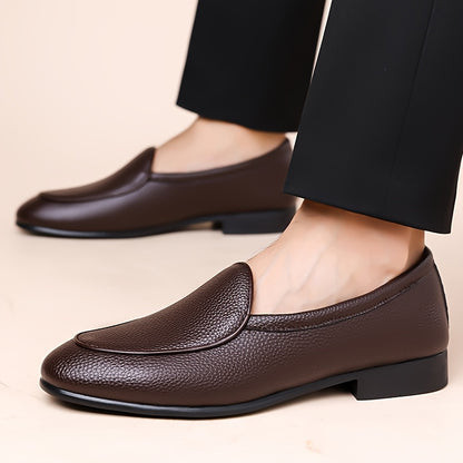 Men's Wide Fit Casual Slip-On Shoes with Microfiber Upper
