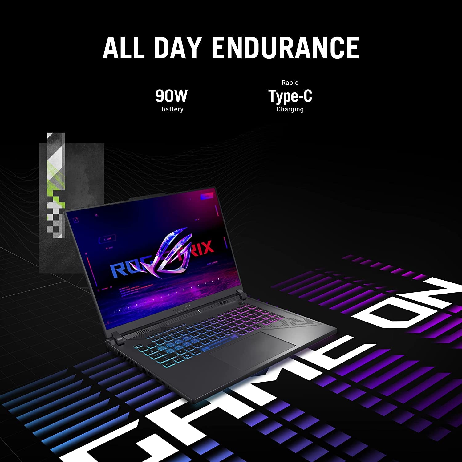 ASUS ROG Strix G16 Gaming Laptop, 16” 16:10 FHD 165Hz Display, NVIDIA® Geforce RTX™ 4060, Intel Core I7-13650Hx, 16GB DDR5, 1TB Pcie Gen4 SSD, Wi-Fi 6E, Windows 11, G614JV-AS74