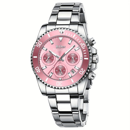 Rose Gold Women’s Fashion Watch with Stainless Steel Band