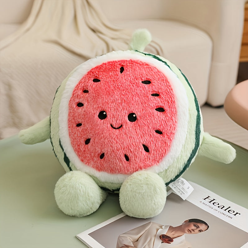 Adorable Watermelon Plush Toy, Watermelon-Themed Plush Animals for Christmas And Halloween, Soft Toys for Children, Boys, Girls, Infants, Friends, And Family, Perfect Gifts for Birthdays, Christmas, And Halloween.