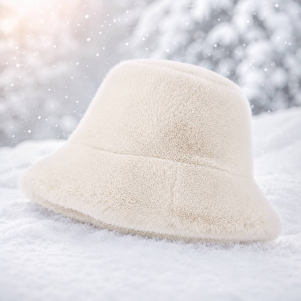 Women's Soft Warm Outdoor Bucket Hat for Fall Winter