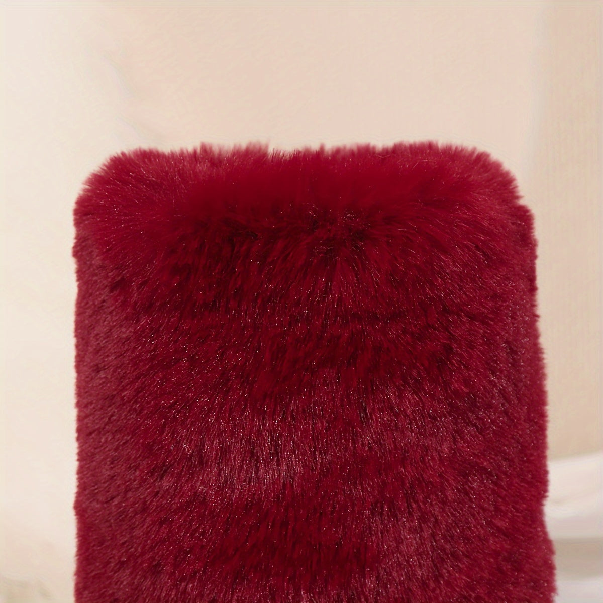 Կանացի նորաձև, միագույն, մինչև կրունկ հասնող փափուկ կոշիկներ, սահող փակմամբ, հարթ ծայրով, պլատֆորմա կրունկով, հարմարավետ և տաք, գործվածքով երեսպատված ձմեռային կոշիկներ - TPR ներբան, միջին կրունկ, եվրոպական հատուկ արտադրանք Հուիժոուից: