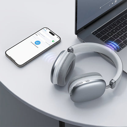 Upgraded Wireless Headphones, Good Sound Quality Wireless Headphones, Lightweight Foldable Earbuds with Built-in Microphone, Compatible with 3.5mm / 0.14in Audio Cable, Suitable for Travel/Work/Laptop/PC/Mobile Phone Stereo,