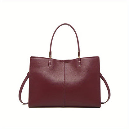 Women's Genuine Leather Crocodile Tote with Removable Strap