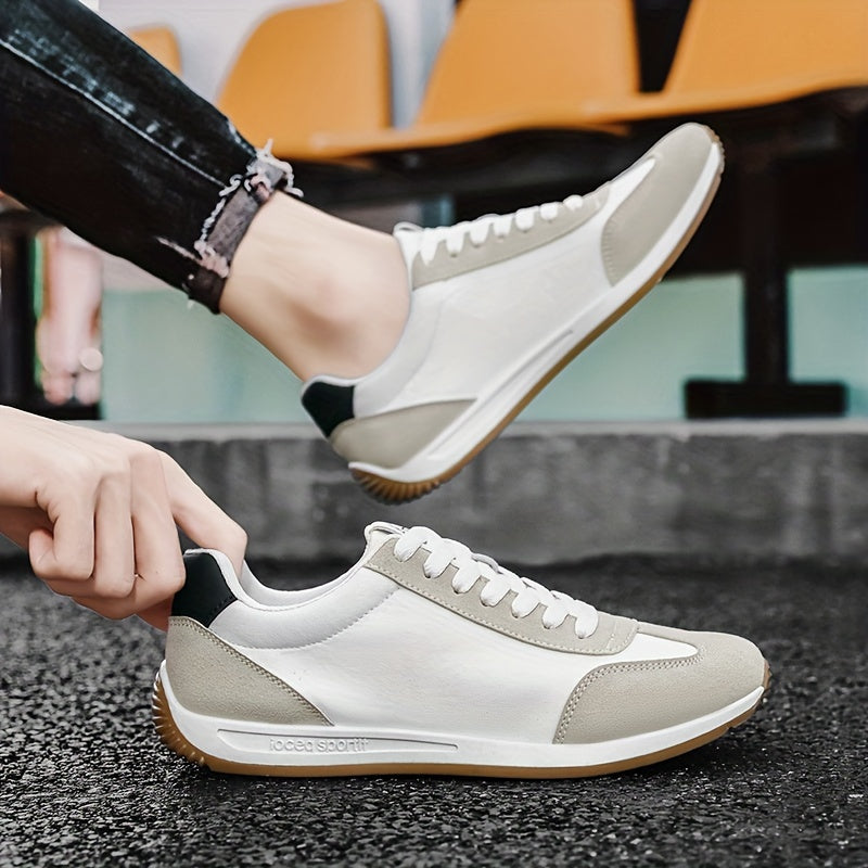 Men'S Casual Sneakers - Navy & Gray, Breathable, Anti-Sweat, Soft Sole, Durable, Lace-Up Design, All-Season Comfort, Outdoor & Casual Wear, Casual Footwear | Modern Casual Sneakers | Comfortable Footwear