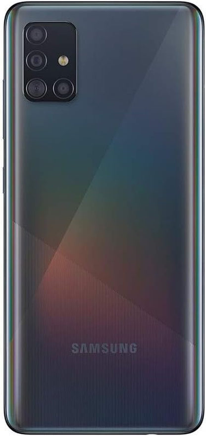 Samsung Galaxy A51 A515F 128GB DUOS GSM Unlocked Phone W/Quad Camera 48 MP + 12 MP + 5 MP + 5 MP (International Variant/Us Compatible LTE) - Prism Crush Black