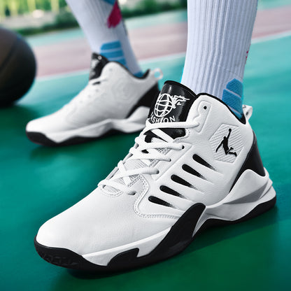 Breathable Comfortable Basketball Shoes | Non-Slip Durable Tennis Shoes, Road Running Shoes, Fitness Training Shoes, Mid-Top Design, All-Season, Unisex - MINZHE YL - ayq