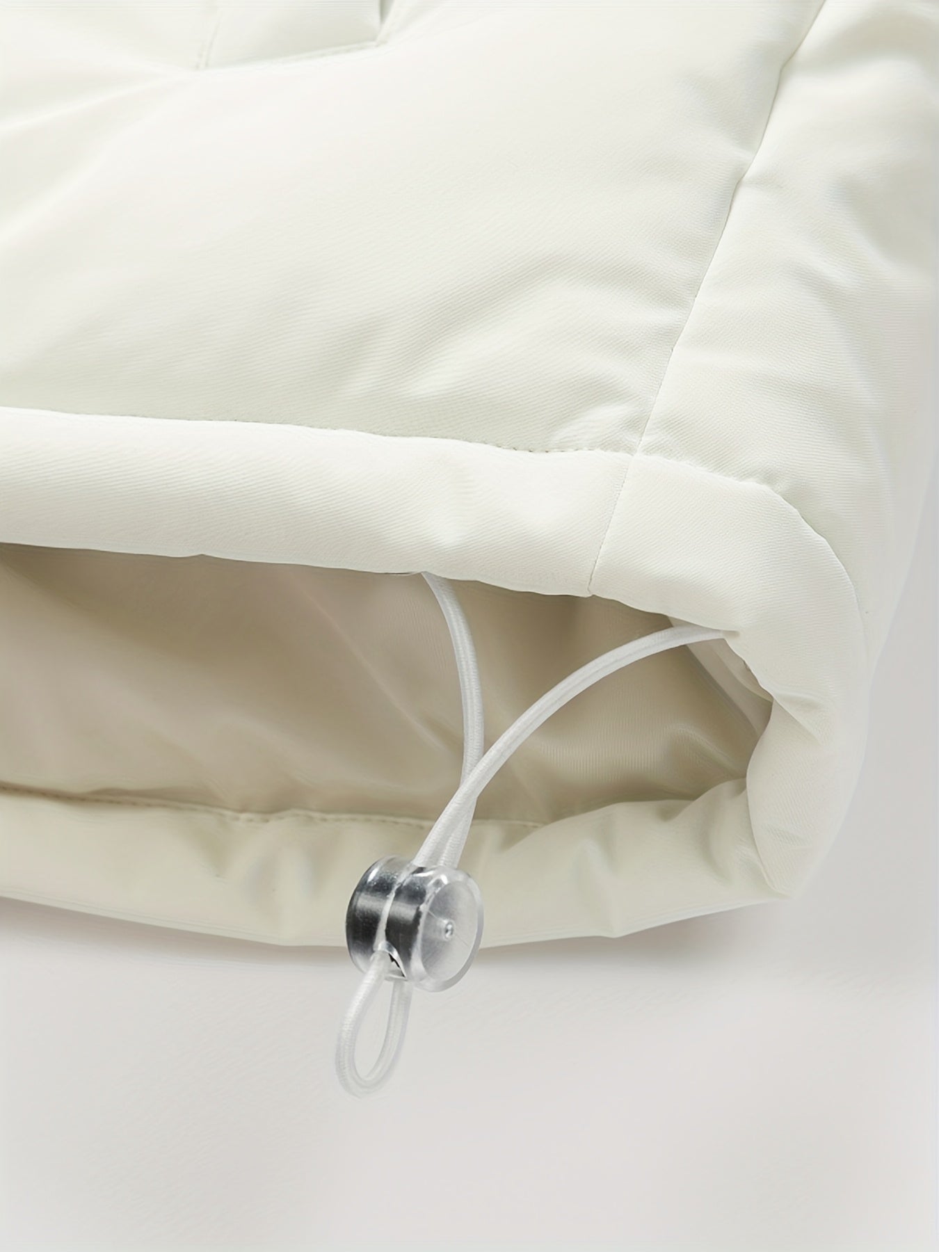 Men'S 2025 New Casual Jacket - Black, Stand Collar, Zip-Up, Long Sleeve, Polyester Filled, Winter Coat with Adjustable Drawstring Hood