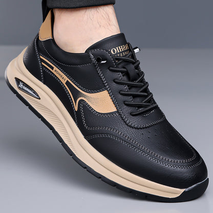Men's Business Casual Oxford Shoes, Lace-Up, All-Season Comfort