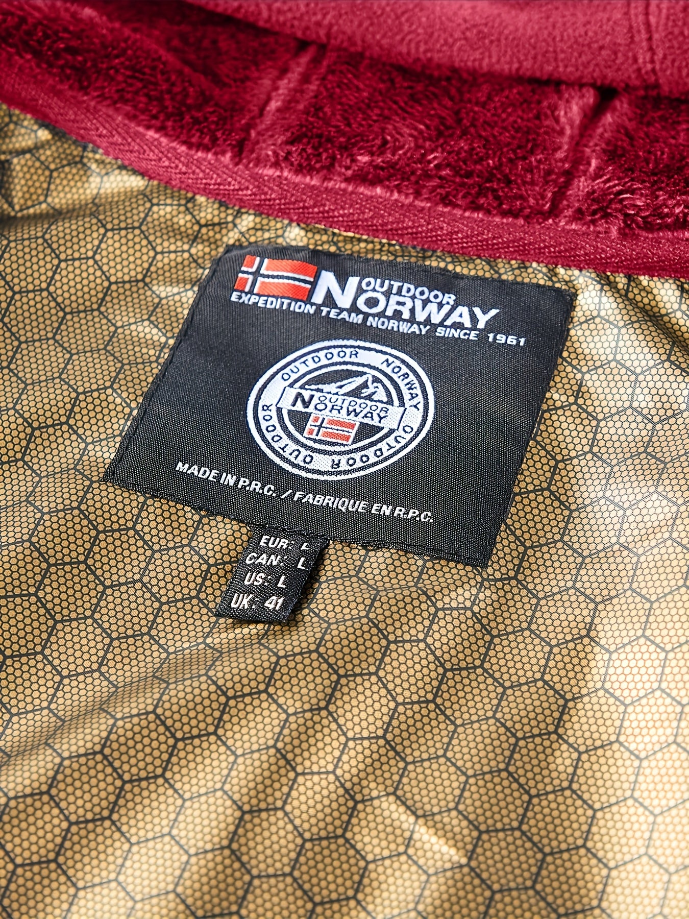 Men's Warm Stand Collar Cardigan Jacket, Honeycomb Heat-Retaining Graphite Lining, Thermal Insulation, Warmer Upper Body, Quality Men's Wear, Warm Lining, Carbon Fiber Technology - Full-Zip Winter Coat, Full-Length Zipper, Ma