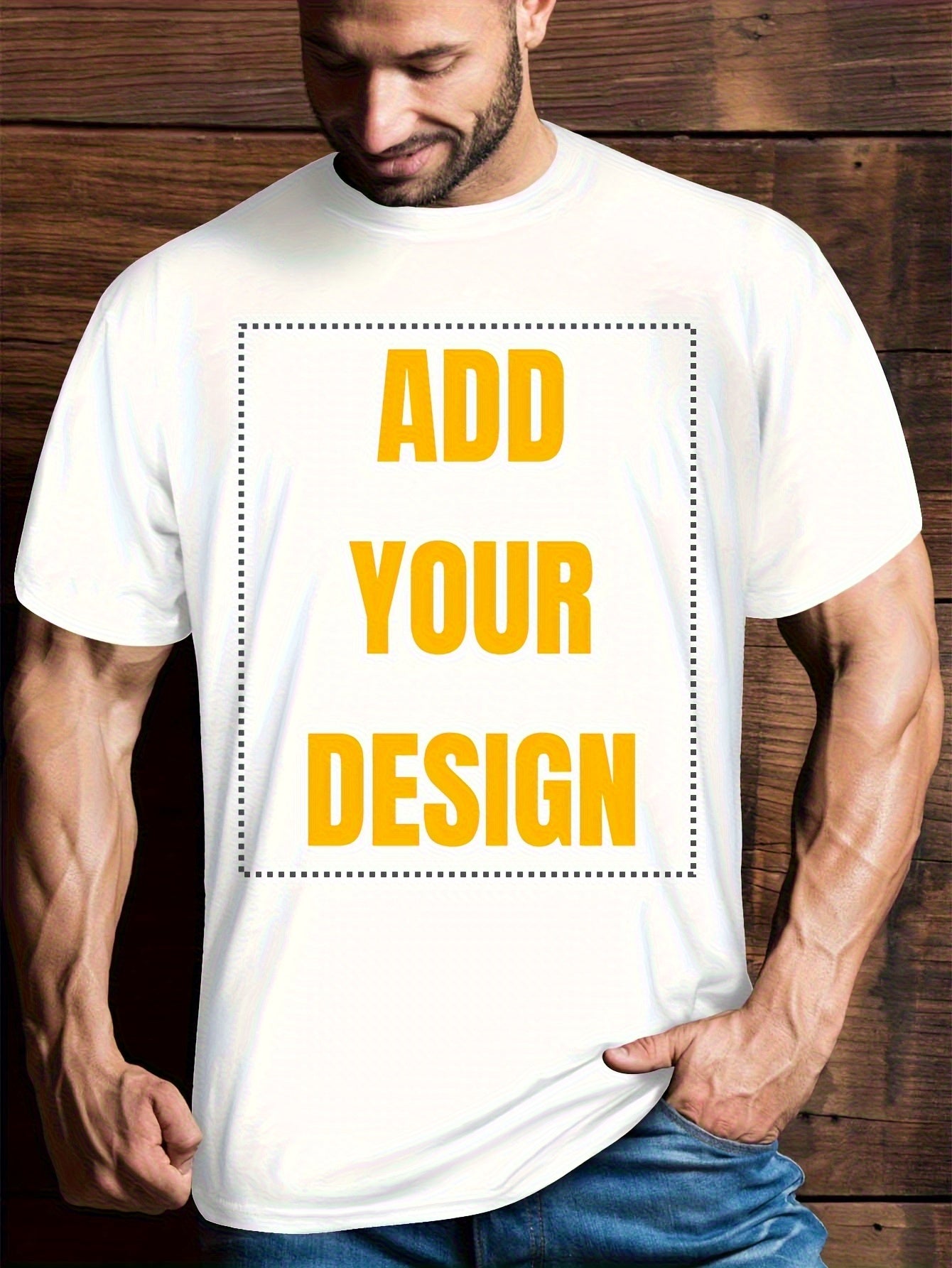 Men's Custom 3D Print T-Shirt - Quick-Dry Breathable Crew Neck