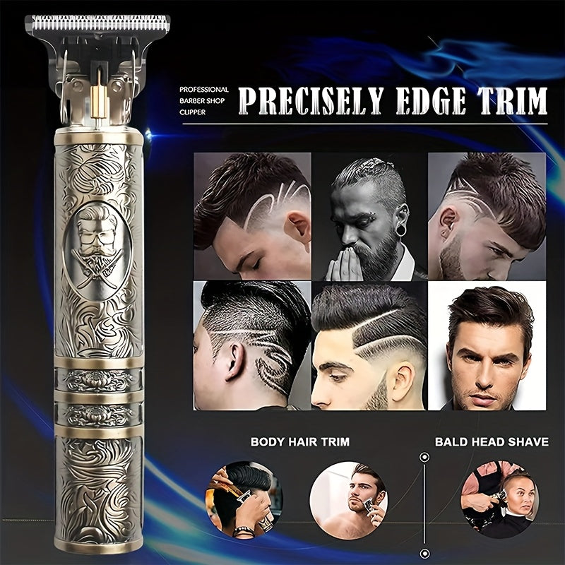 YAIAWISU Men's -Like Electric Hair Clipper & Beard Trimmer - USB- Operation, T-Shaped Blade with 4 Adjustable Speeds (Limited Combs), Self-Cleaning Design, Lithium-Free -Free Technology, All-in-One Hair Cutting