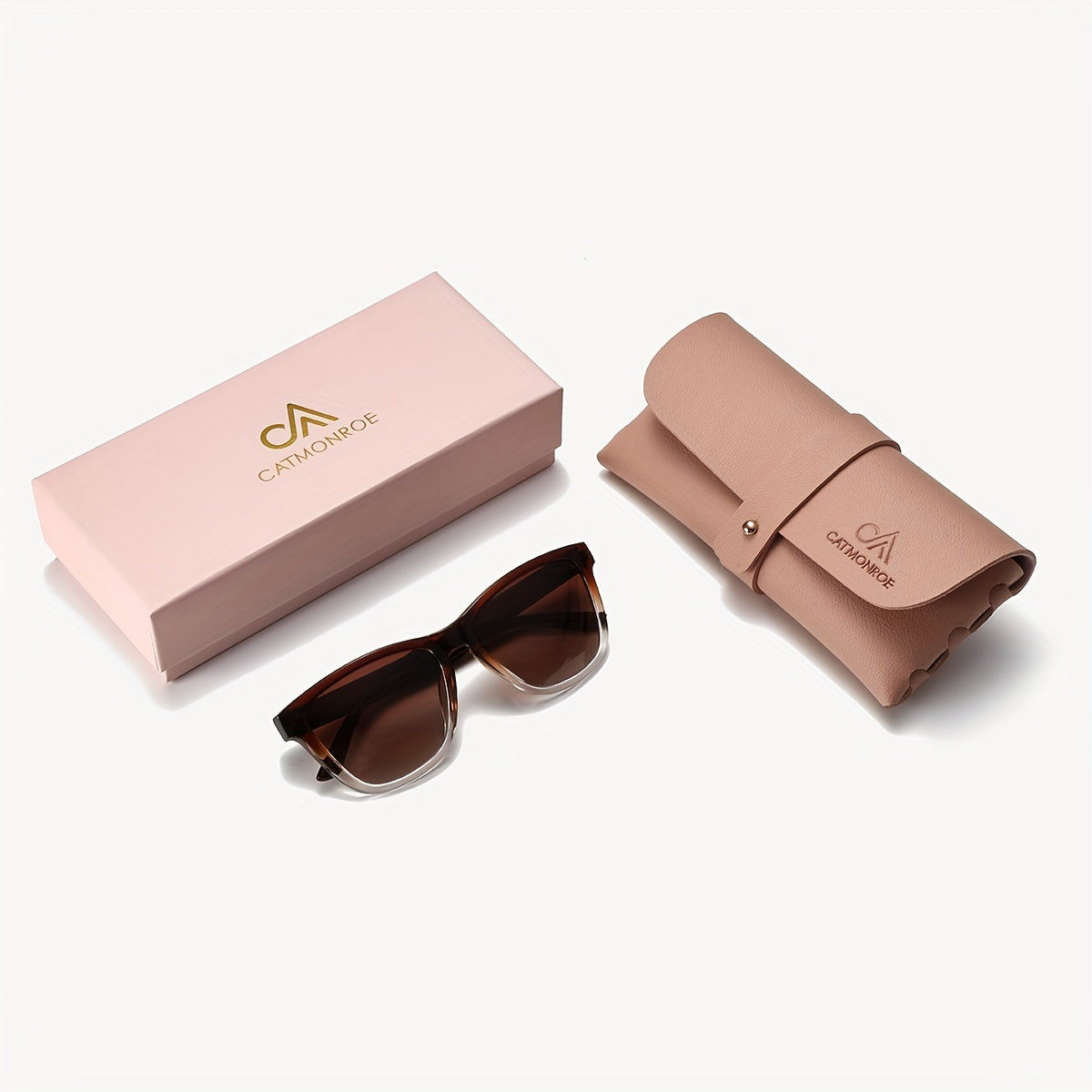 Women’s Lightweight Polarized UV400 Square Sunglasses with PC Frame