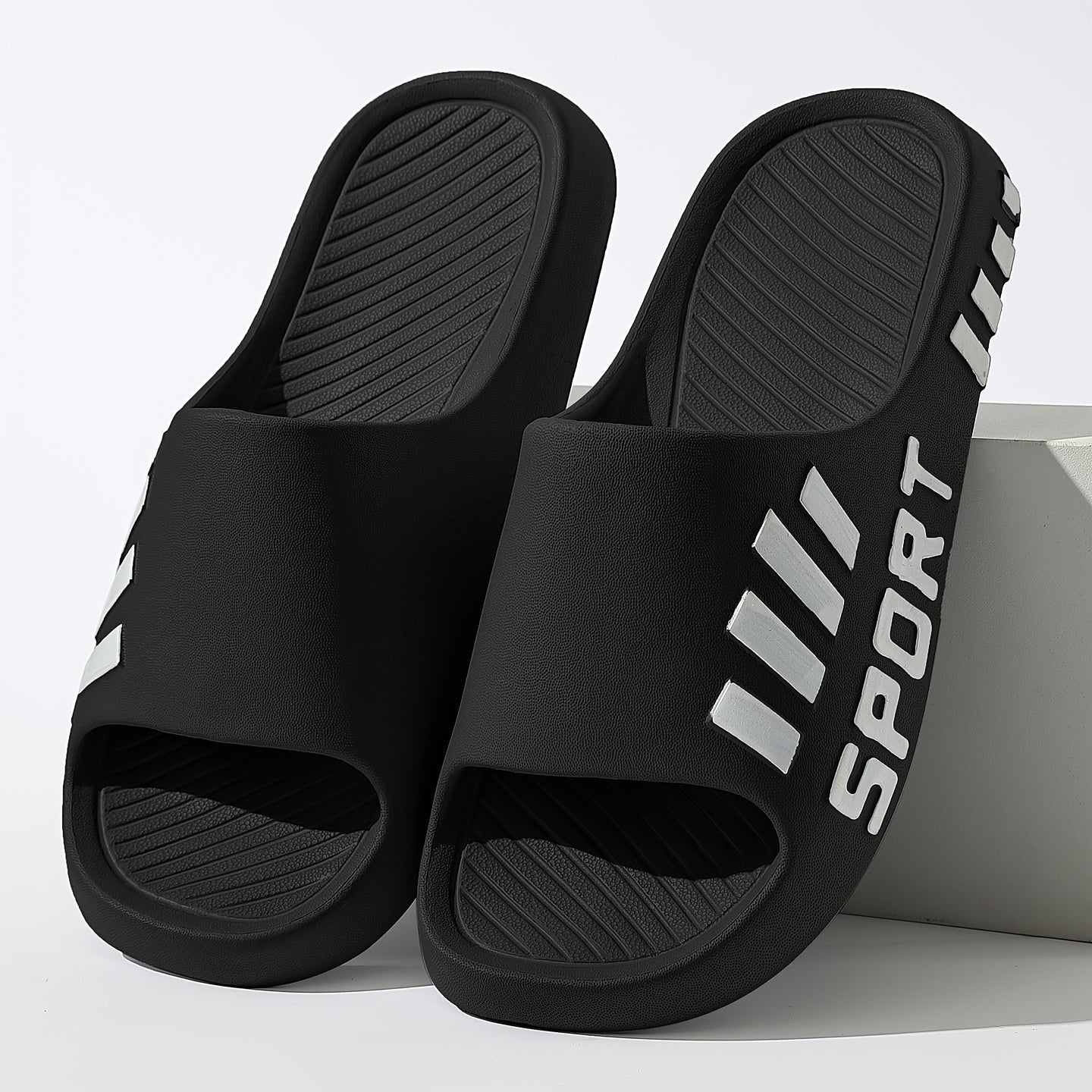 Men'S Casual Summer EVA Slippers | Non-Slip, Durable Sole, Comfortable Slide-On Design, Suitable for Outdoor, Indoor, and Bathroom Use, Unisex - ayq