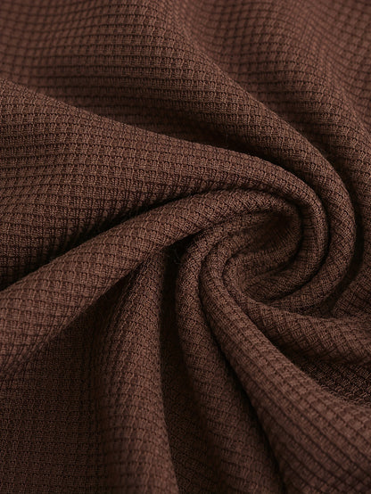 1pc Men'S Casual Polyester Zip-Up Jacket with Lapel Collar, Solid Color, Slight Stretch, Woven Fabric, Regular Fit, No Lining - Spring/Fall Outerwear