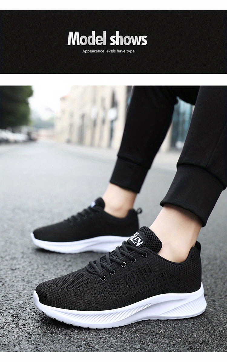 Men's Summer Lightweight Odor-Resistant Breathable Sneakers - Minimalist Lace-Up Training Shoes Suitable for Running, Gym & Casual Wear - Neutral Cushioning, Upper & Sole, Spring/Fall Transition Athletic Footwear - ayq