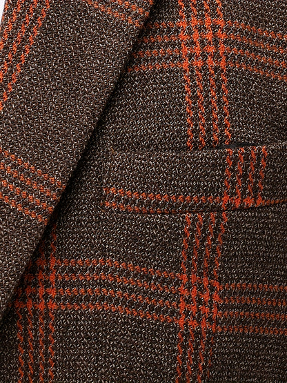 Boys' Plaid Two-Piece Suit Regular Fit Business Casual