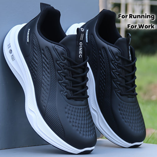 Men's Autumn/Winter High Quality Versatile Work Shoes, Trendy Fashionable Anti-Slip Lightweight Sneakers for Students, Men's Running Shoes - ayq