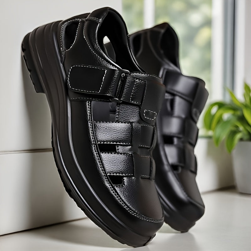Men's Summer Breathable PU Loafers for Outdoor & Travel